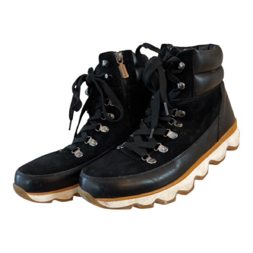 BLONDO Women’s Hiker-Style Lace-Up Waterproof Boots Size 10 black faux leather - Picture 2 of 15